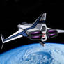 Retro Futuristic Spaceplane