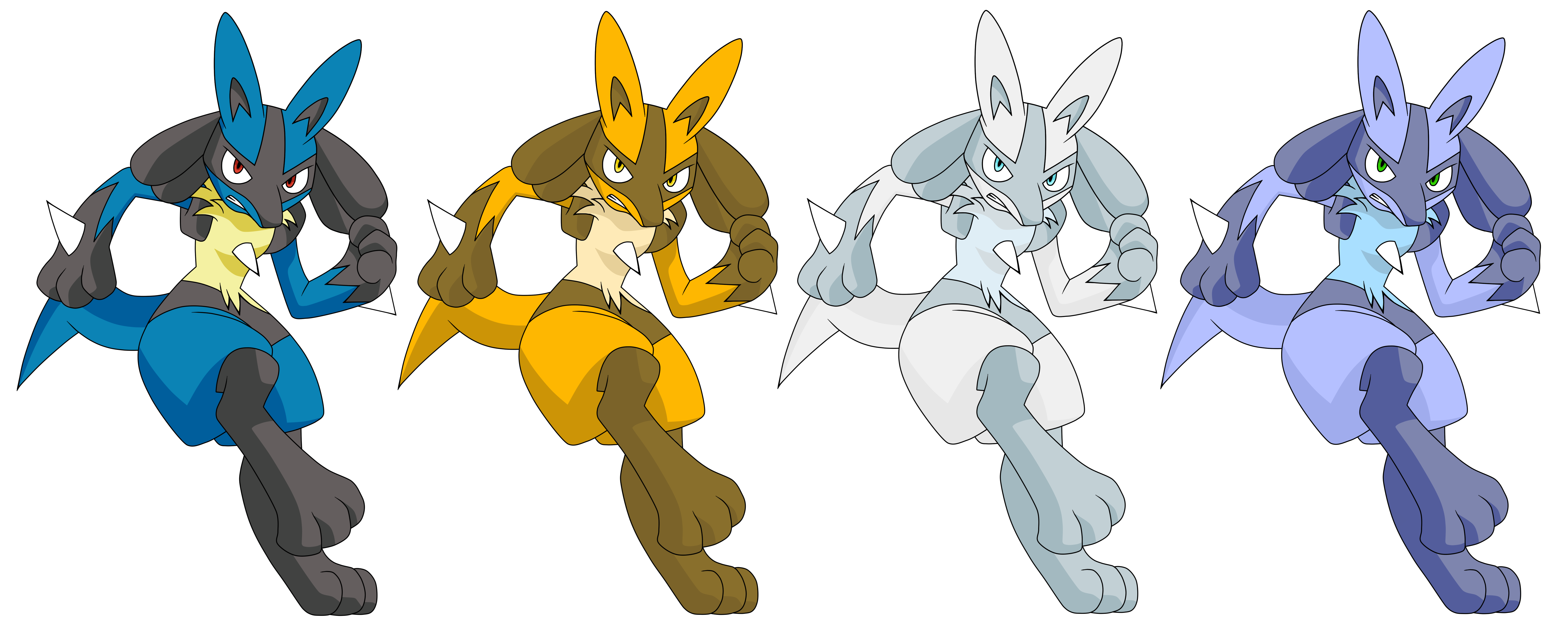 Lucario shiny by ApplewoodArt on DeviantArt