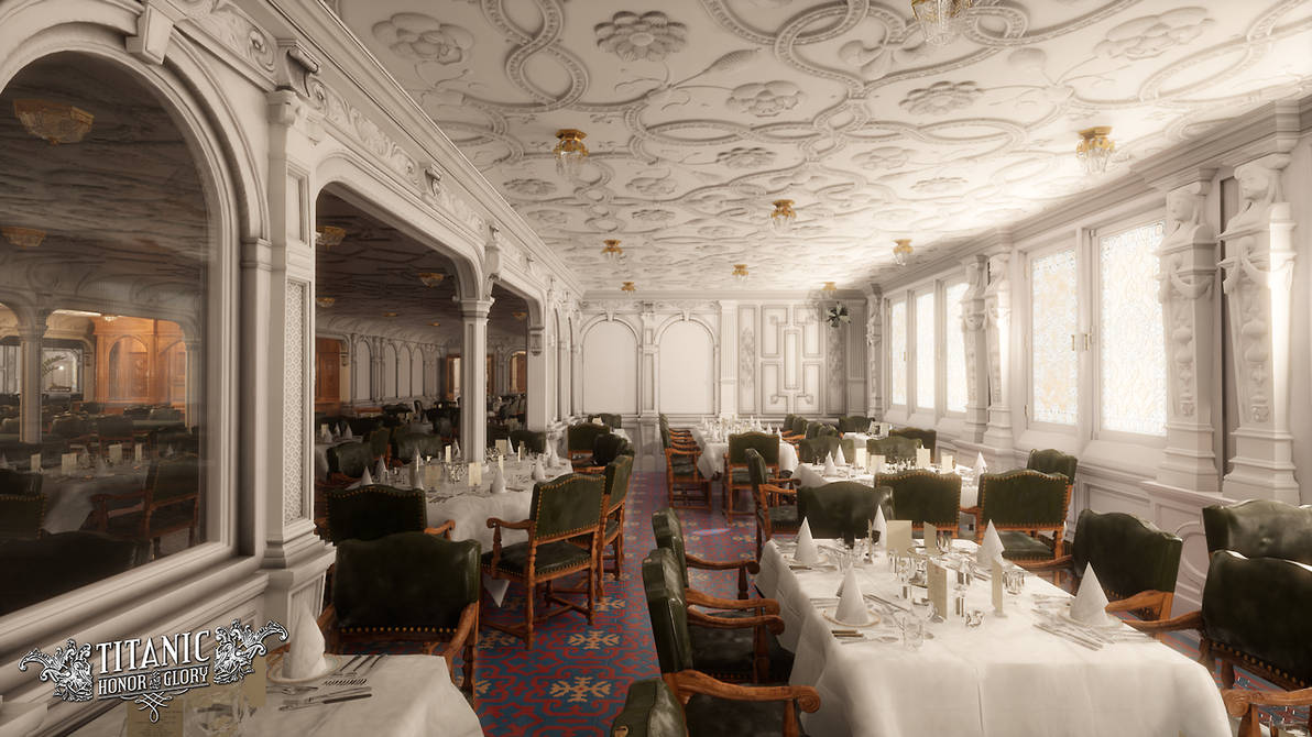 First Class Dining Room On The Titanic