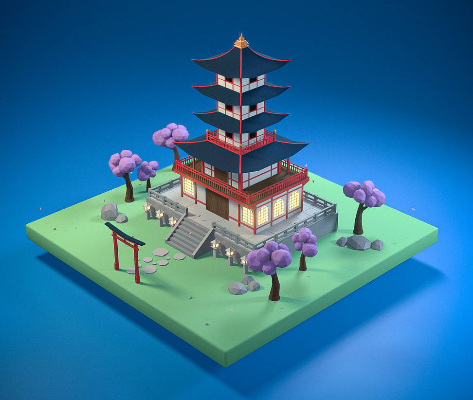 Pagoda Final by VampiricSaviour on DeviantArt