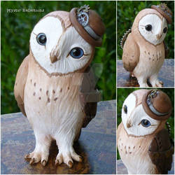 Steampunk Barn Owl