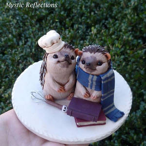 Hedgehogs in Love Wedding Cake Topper.