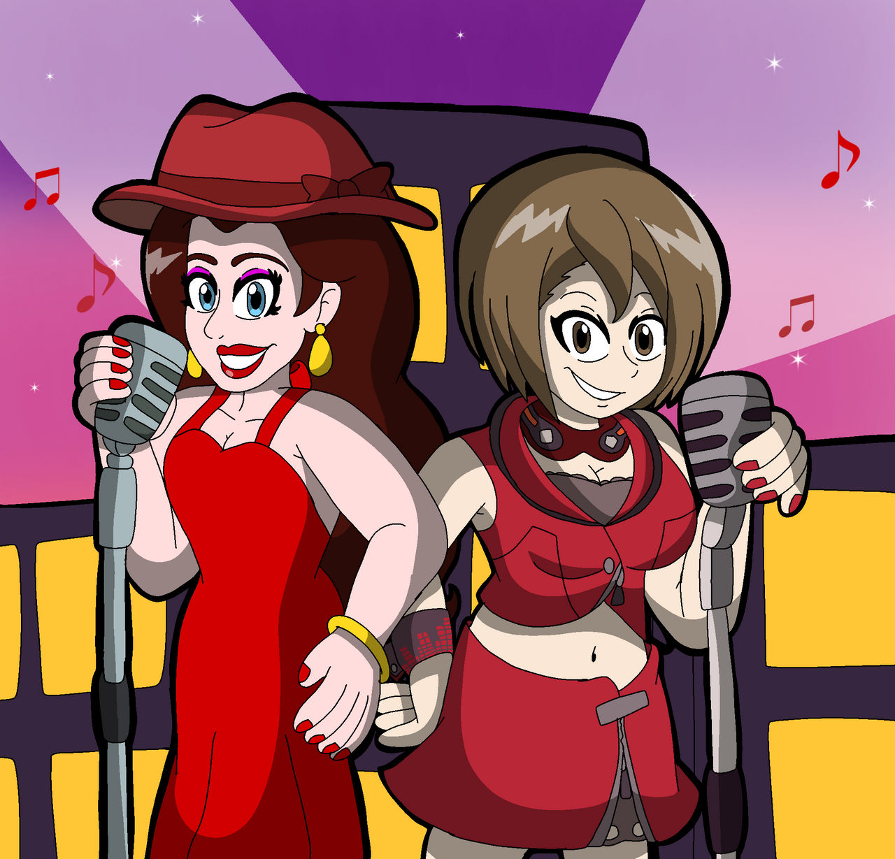 Red Singing Beauties