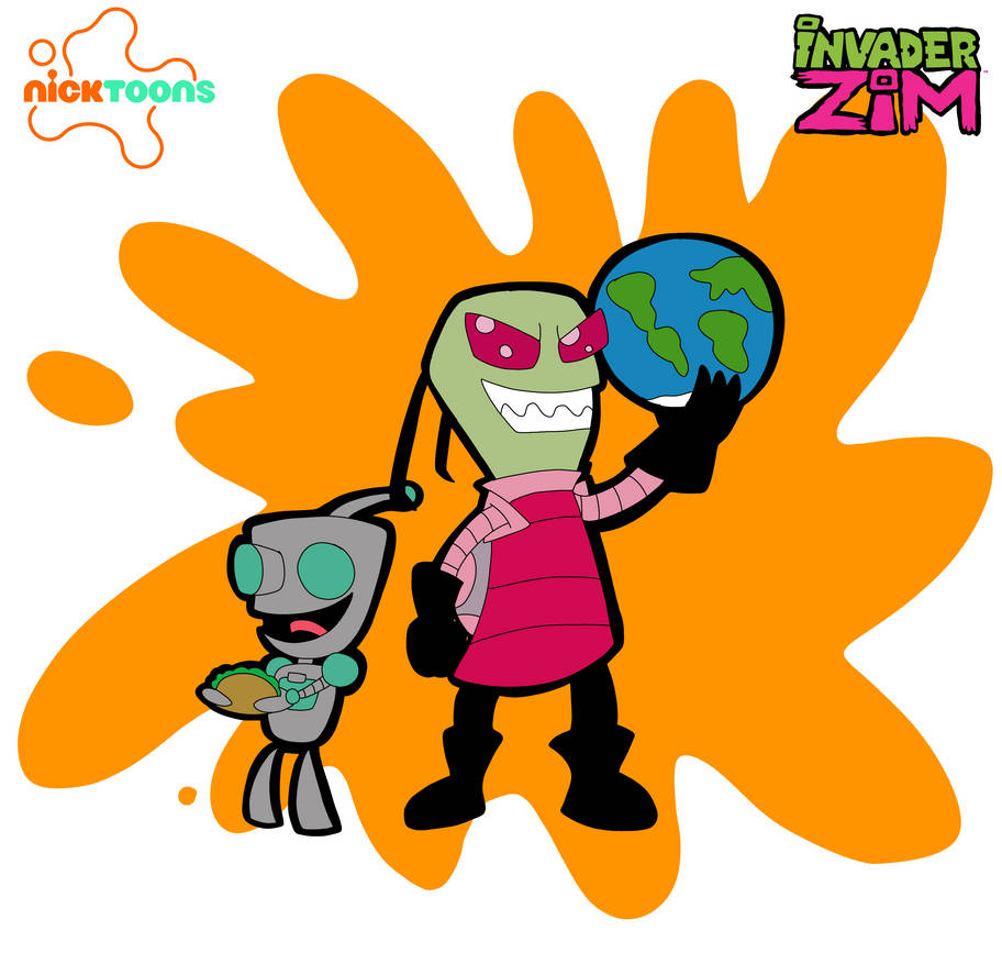 88 Invader Nicktoons Month - Day 6 - Invader Zim by CactusFlavoredMilk on DeviantArt