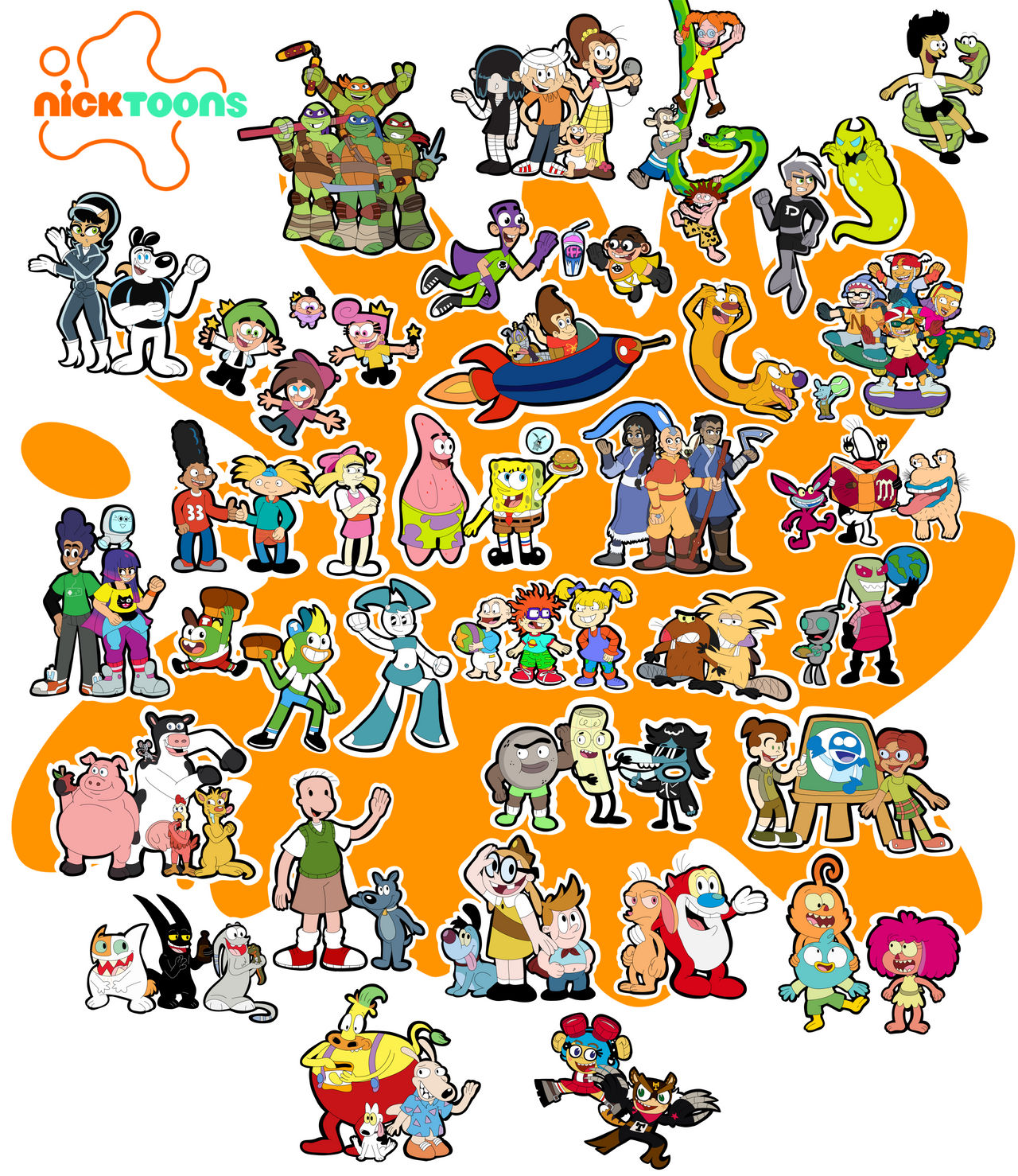 Nicktoons Patterns Nicktoons Month - Complete by CactusFlavoredMilk on DeviantArt