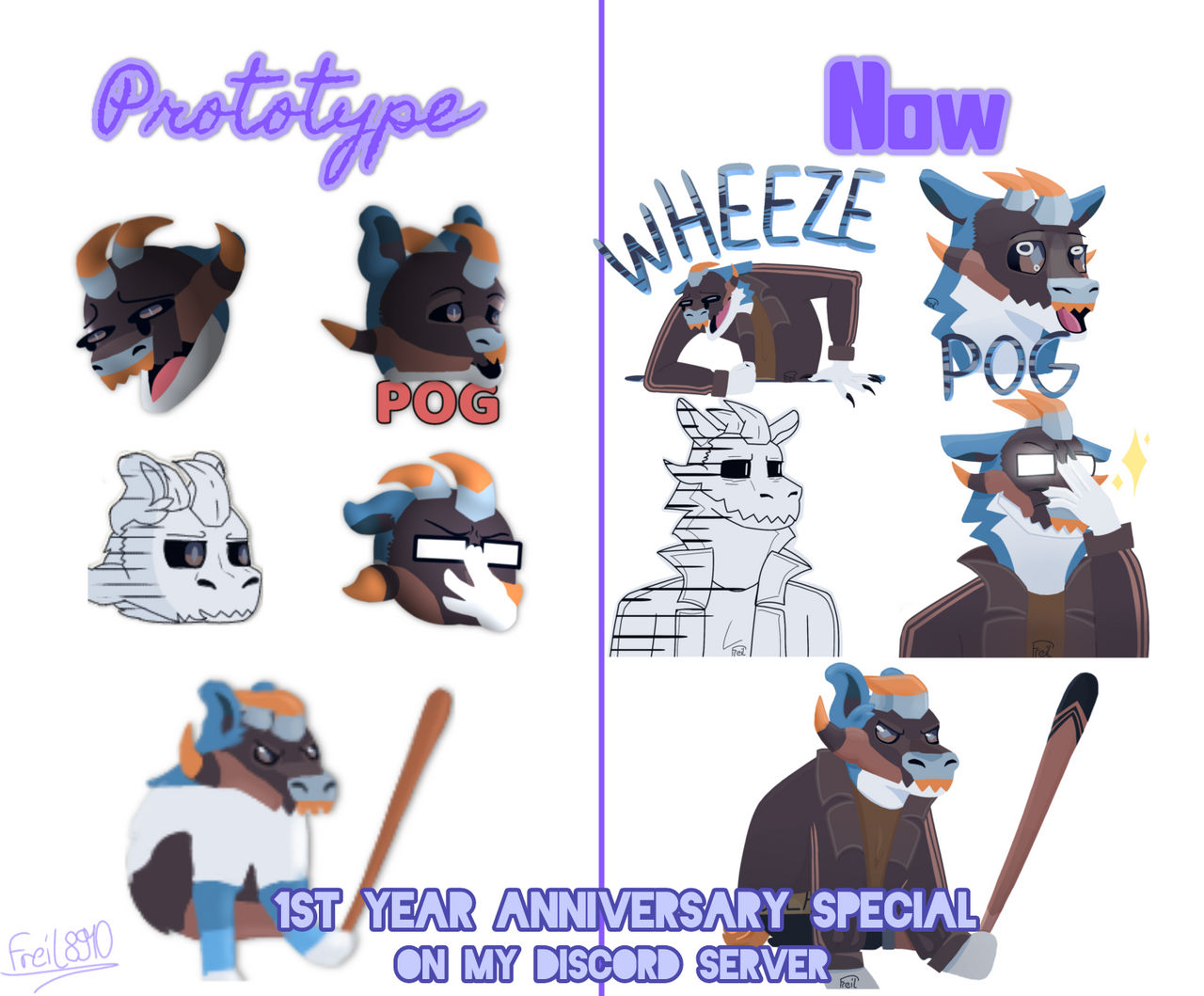 My Discord Server has reached 1 Year! by Freil8910 on DeviantArt