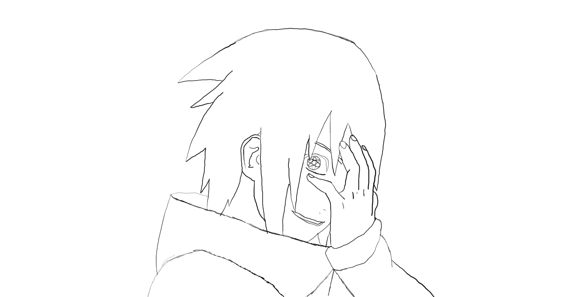 Sasuke Line Trace Sasuke Crazy Line art by AnrexZekai on DeviantArt