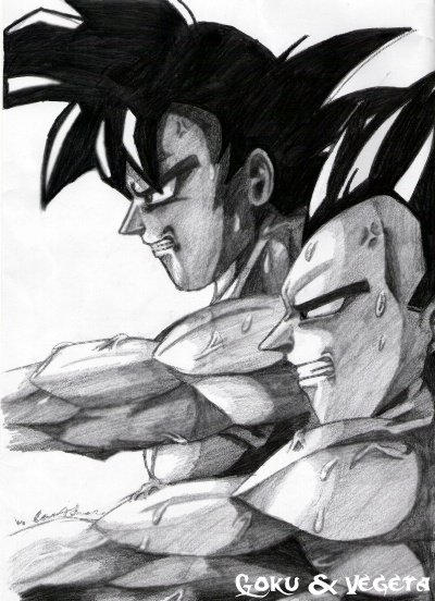 Goku SSJ2, Majin Vegeta e Boo by LuffyWKF on DeviantArt