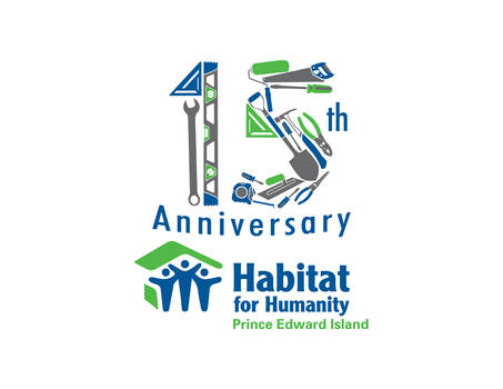 Habitat for Humanity PEI 15th Anniversary Logo