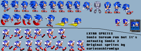 Custom / Edited - Sonic the Hedgehog Customs - Sonic 3 Beta Swinging  Animation 1 (Sonic 3-Style) - The Spriters Resource