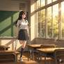 Amputee in Classroom Nano-banana