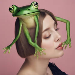 Women Frog Head Hair