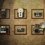 Vintage Camera Wall