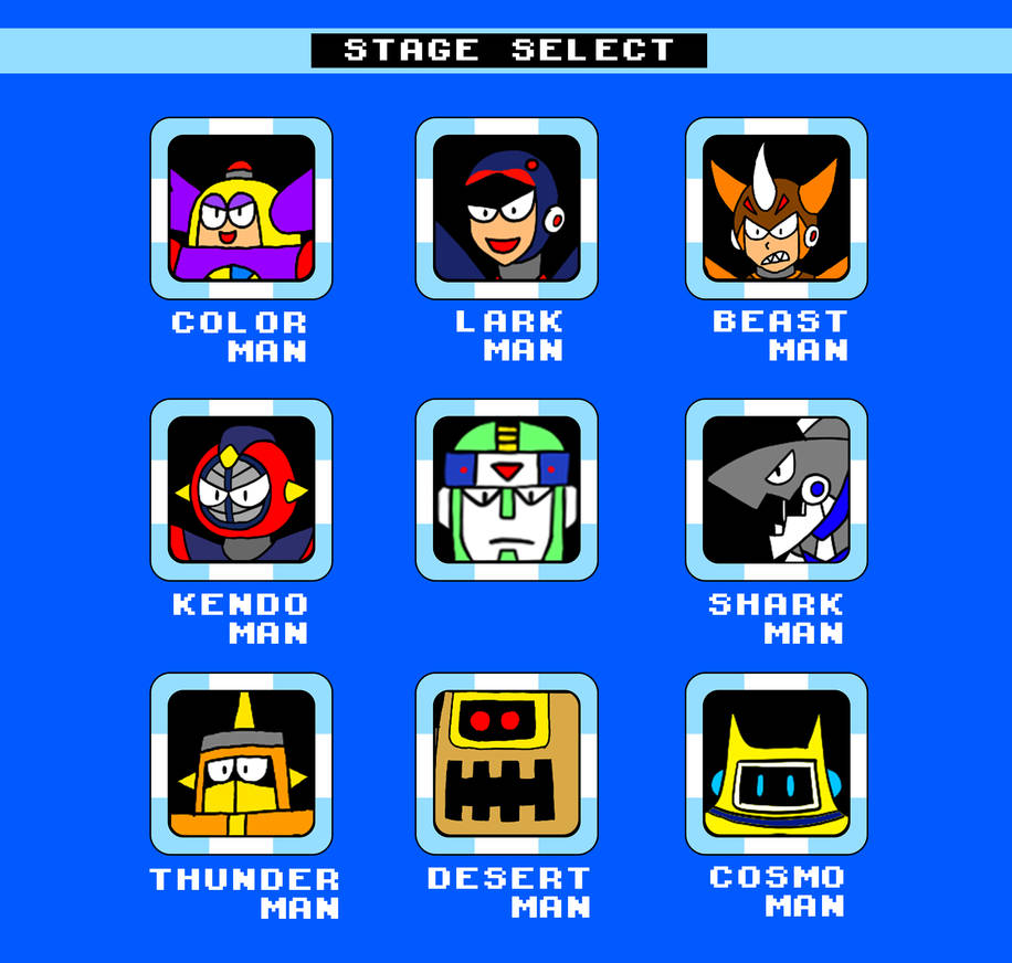 Megaman 12 (Megaman Duo) stage select by Gameboyreker on DeviantArt