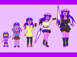 Jellyfish girl Jellyfi Age progression