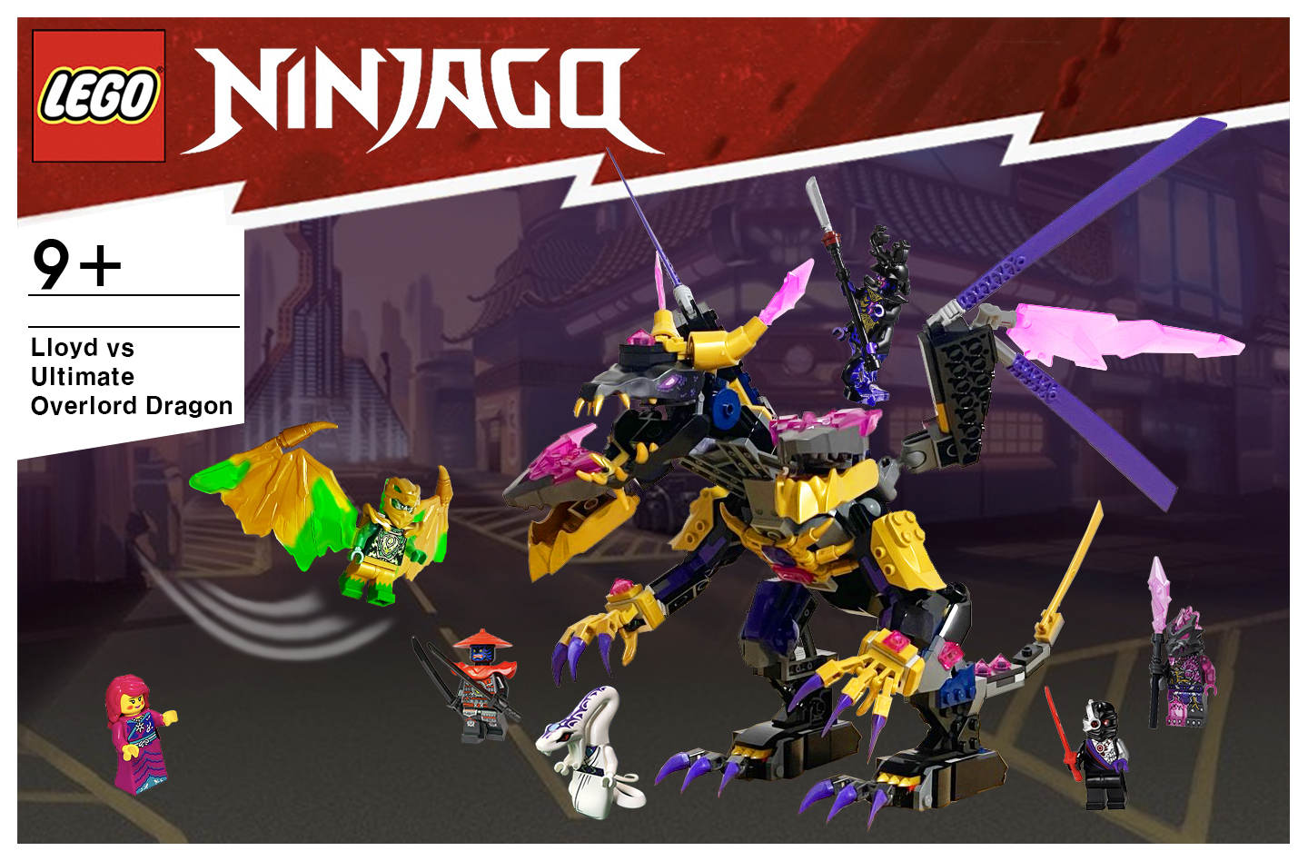 LEGO Ninjago Lloyd vs Ultimate Overlord Dragon by Gameboyreker on