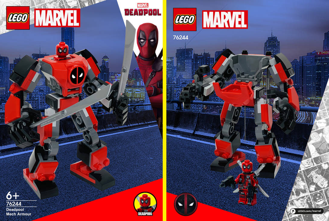 Lego Deadpool mech box art by Gameboyreker on DeviantArt