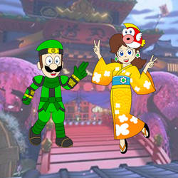 Ninja Luigi and Yukata Daisy