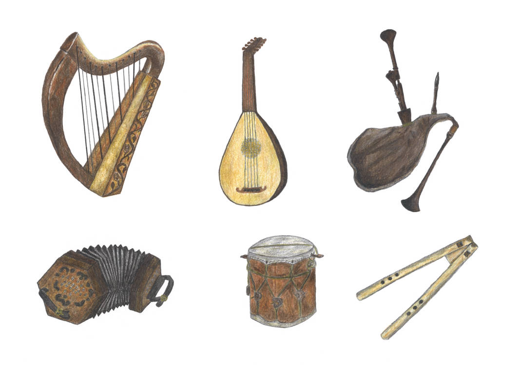 Bard's Instruments by AnnaAurea on DeviantArt