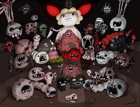 The Binding of Isaac  [ALL BOSSES]  Colored!