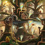 Steampunk Gnome village Dreamup