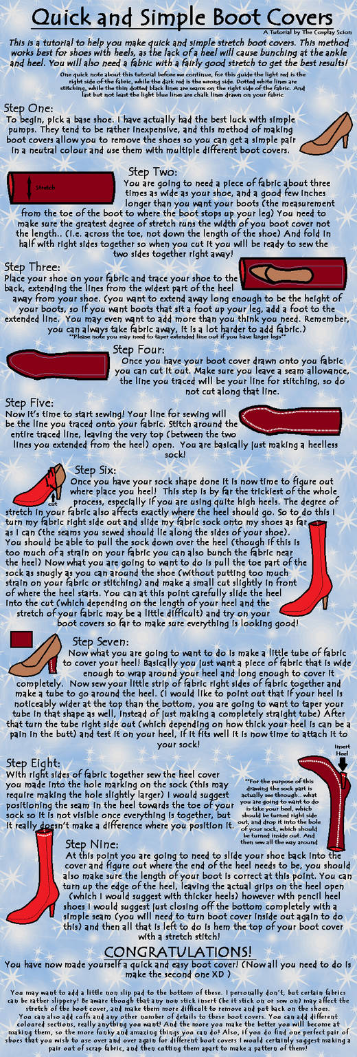 Stretch Boot Cover Tutorial by The-Cosplay-Scion