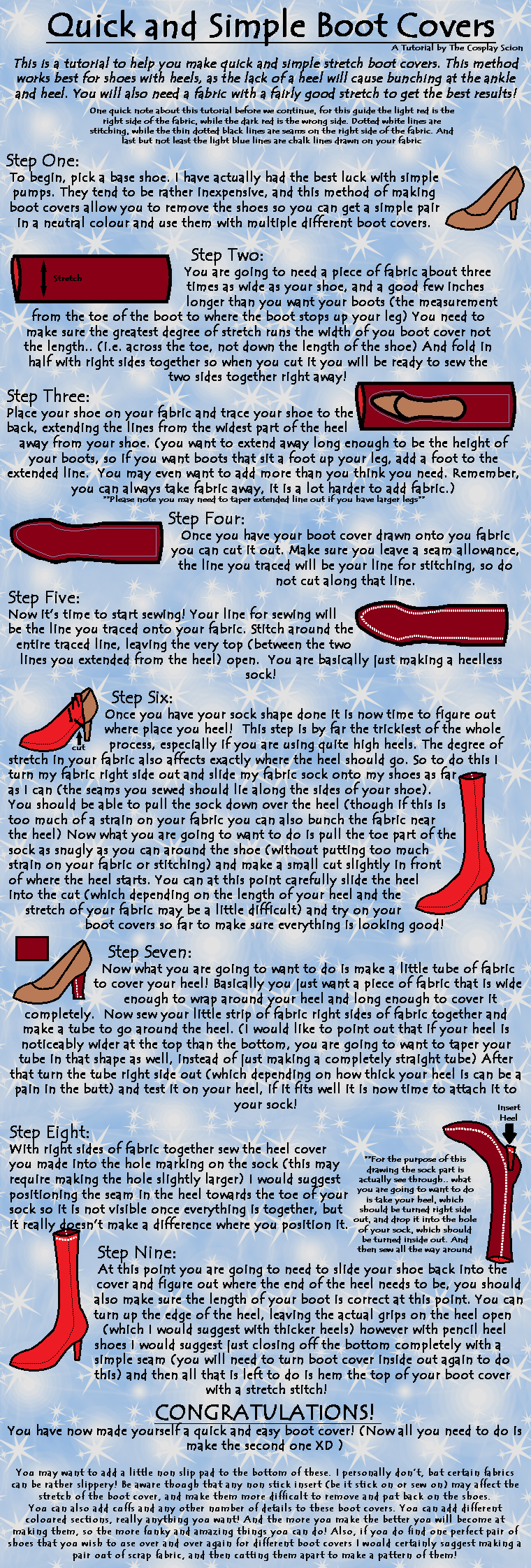 Stretch Boot Cover Tutorial by The-Cosplay-Scion