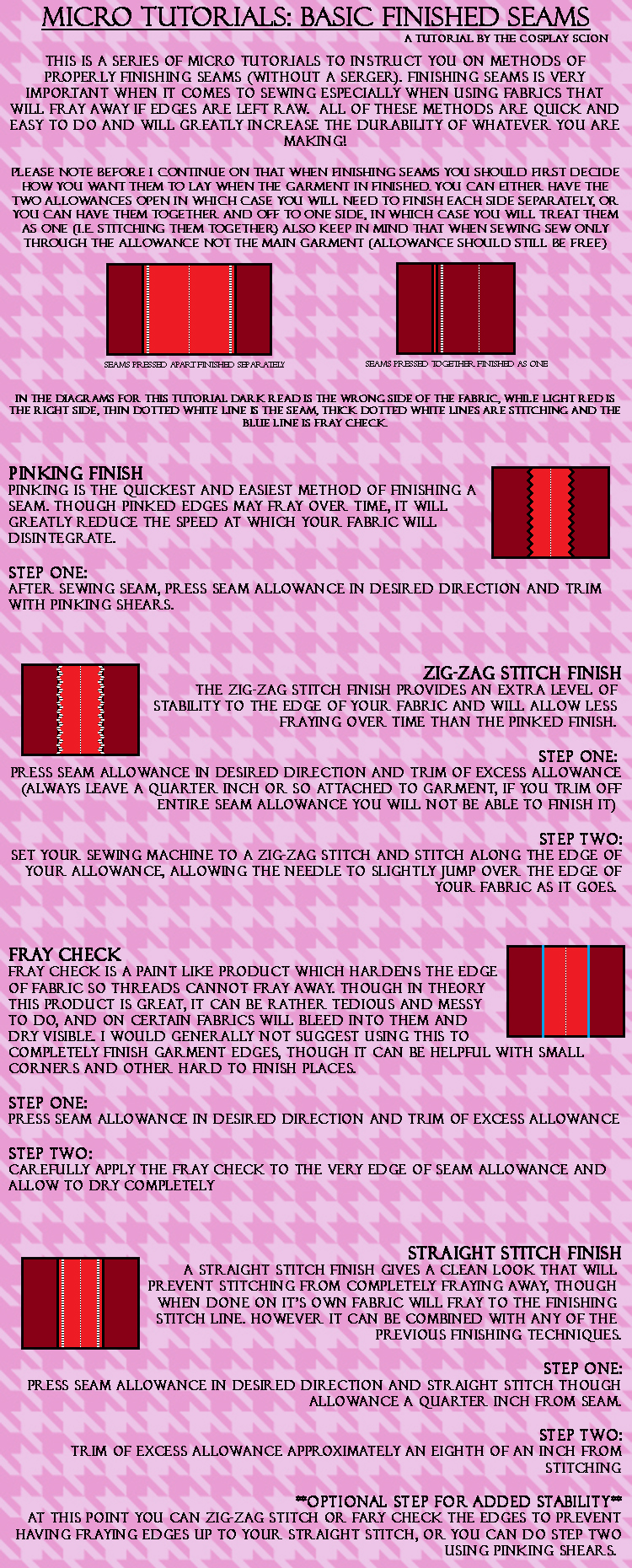 Finishing Seams Tutorial