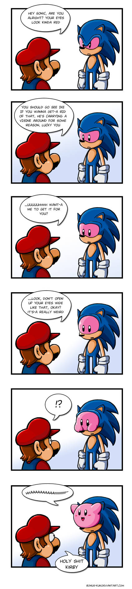 Sonic's Eye Infection by Bonus-kun