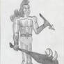 Barbarian Pencil Sketch #3 (10-17-2025)