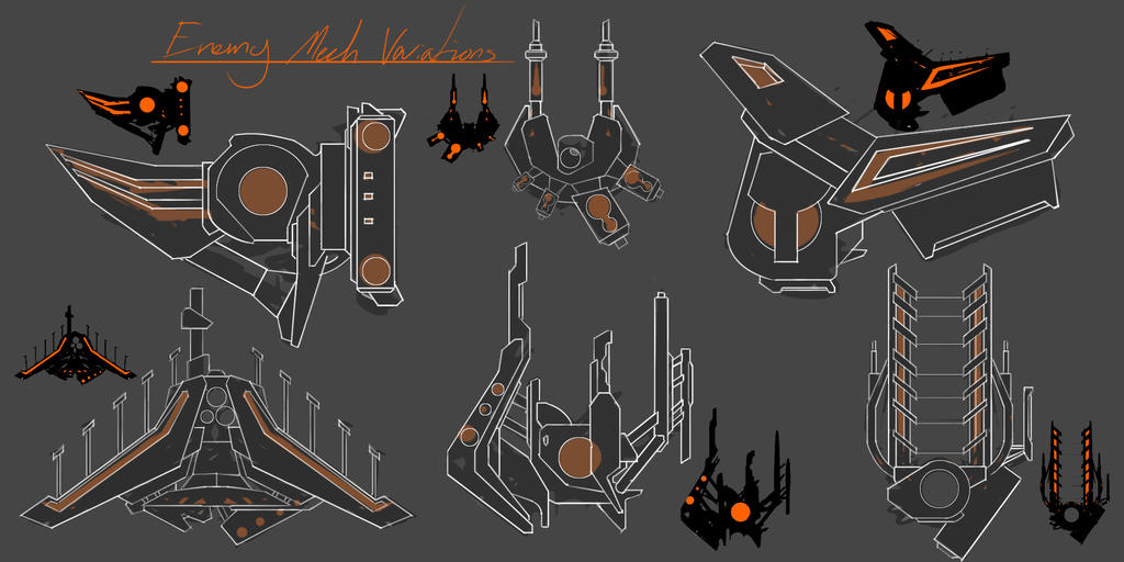 Enemy Mech Variations (TDS) by DeliriumMy on DeviantArt