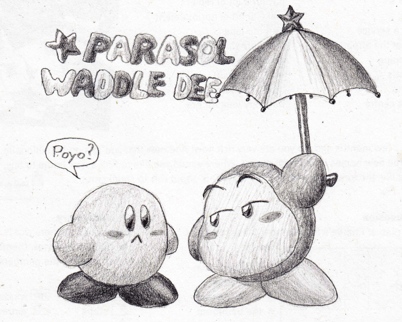 Parasol Waddle Dee with Kirby