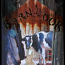 Barn Door with Cow