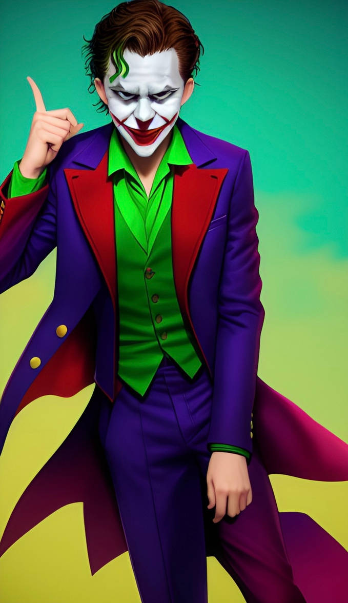 Tom Holland as The Joker (Variant) by Atompowder on DeviantArt