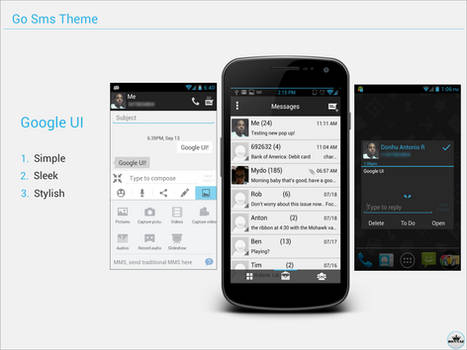 Go Sms Theme - Google UI