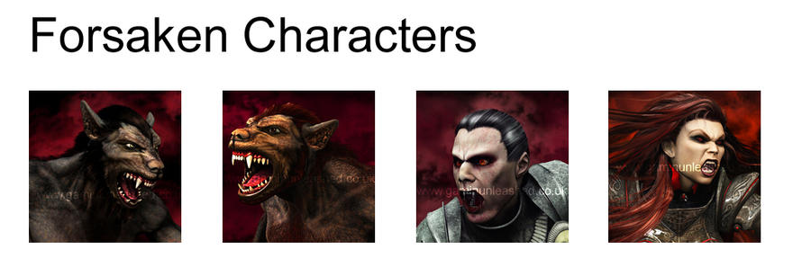 Forsaken Characters - old work by 3D-Fantasy-Art on DeviantArt