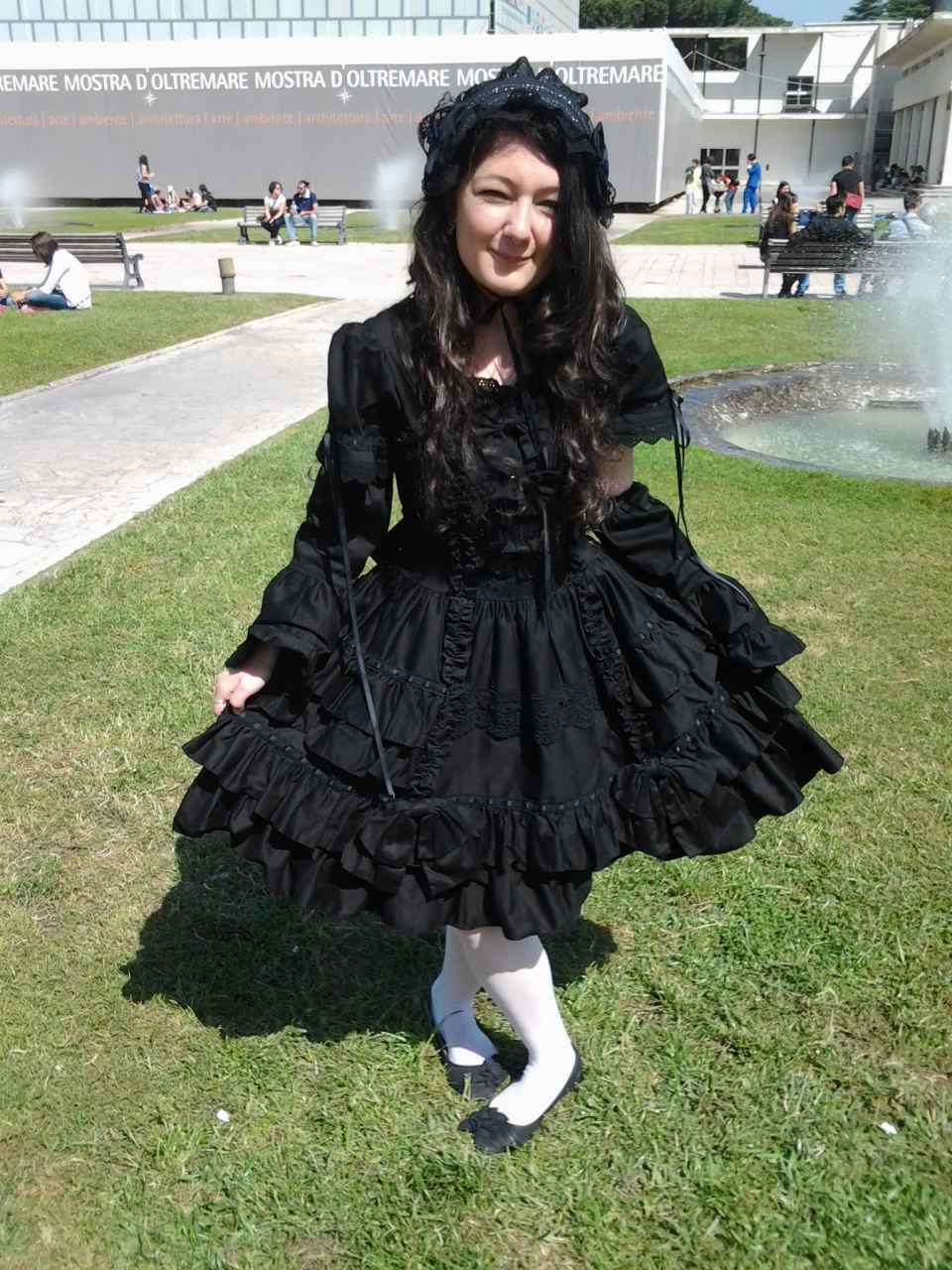 Gothic lolita dress.