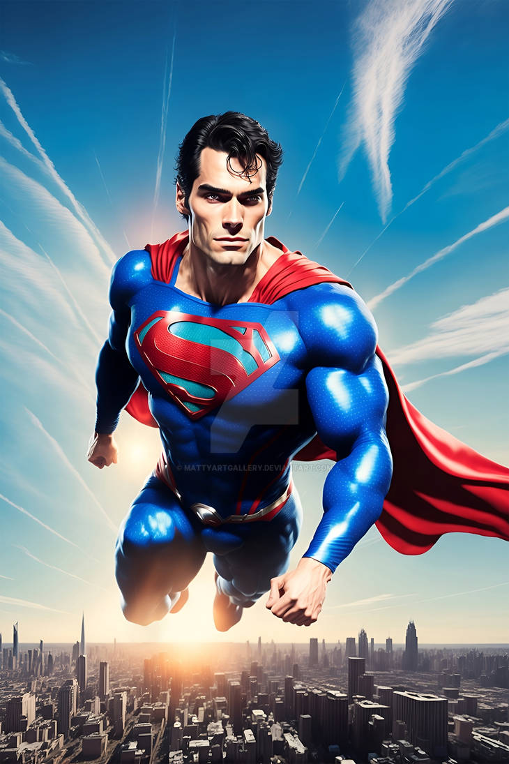 Superstan Flying Flying Superman by mattyartgallery on DeviantArt