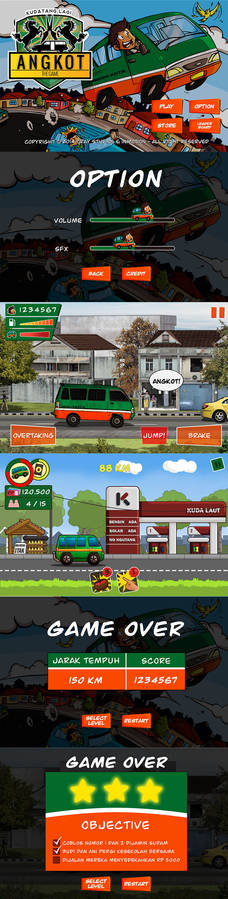 GUI for angkot the game mobile