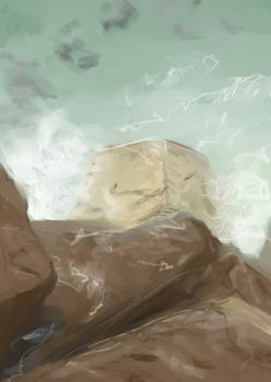 Speedpaint: Rocks and the Ocean