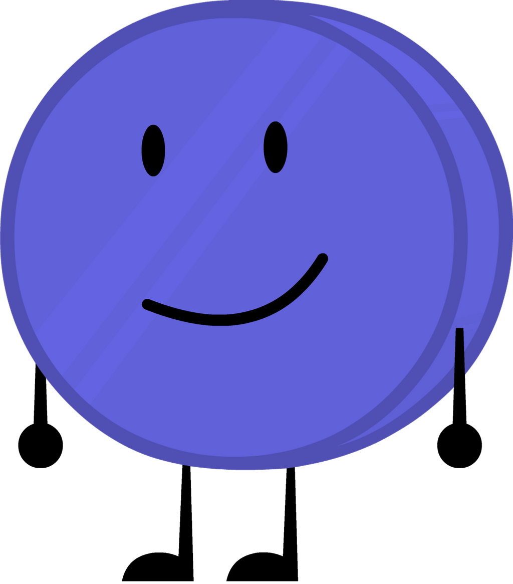 Blue Coiny Recommended Character From BFDI By BrownPen0.