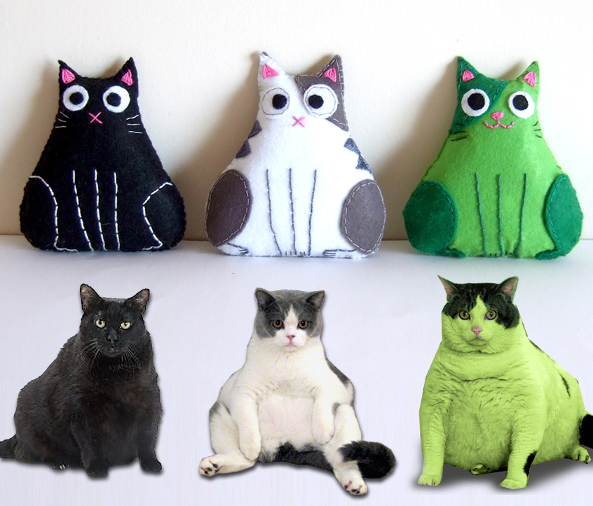 Fat cats - Plush Vs. real