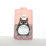 Pink totoro on totoro iphone case