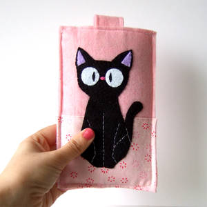 Jiji black cat smart phone case