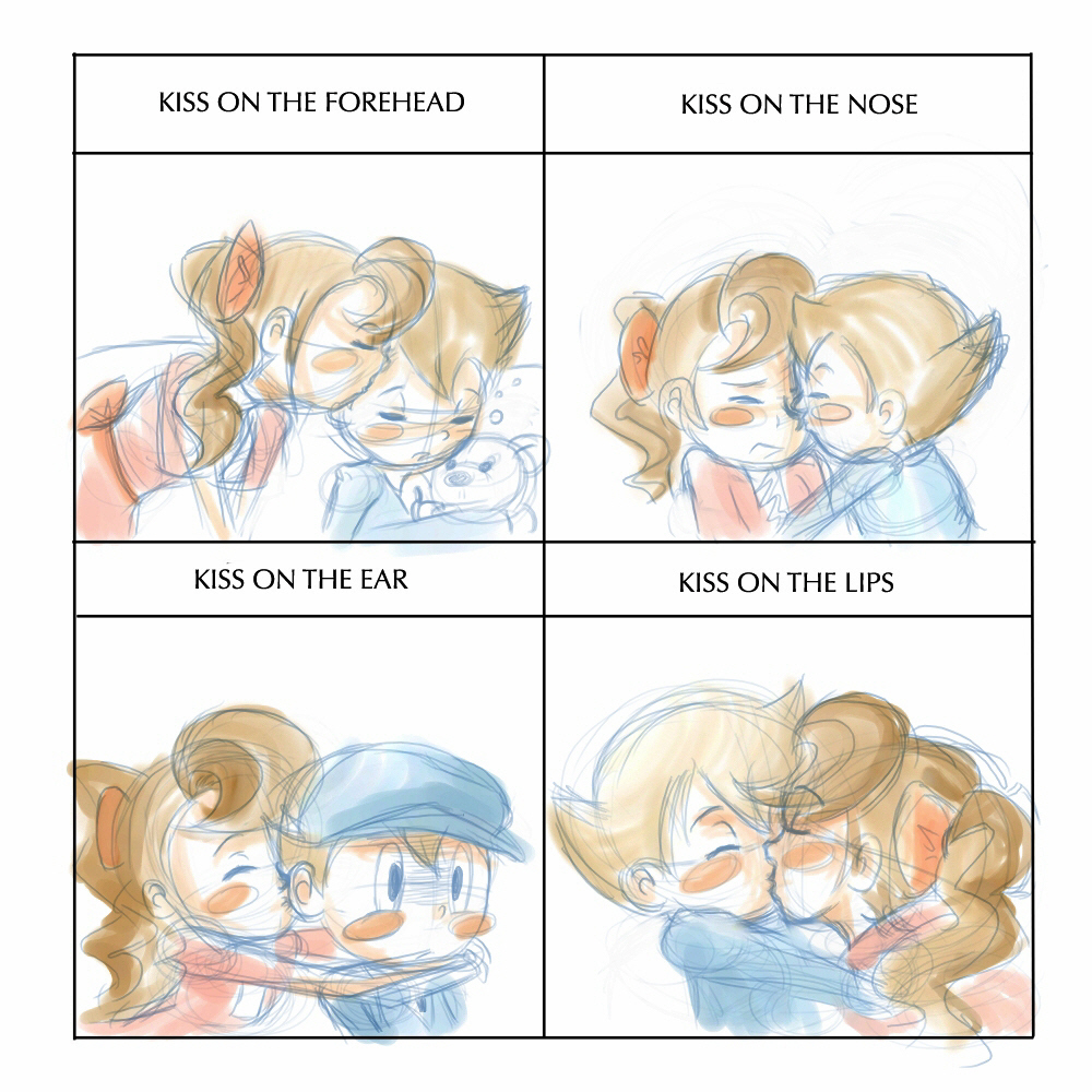 Cute Kiss Meme-Luke and Flora