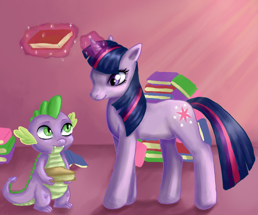 Twilight and Spike