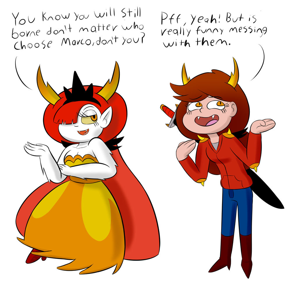 Hekapoo Stuck Hekapoo and her daugther by GreyAfterMath on DeviantArt