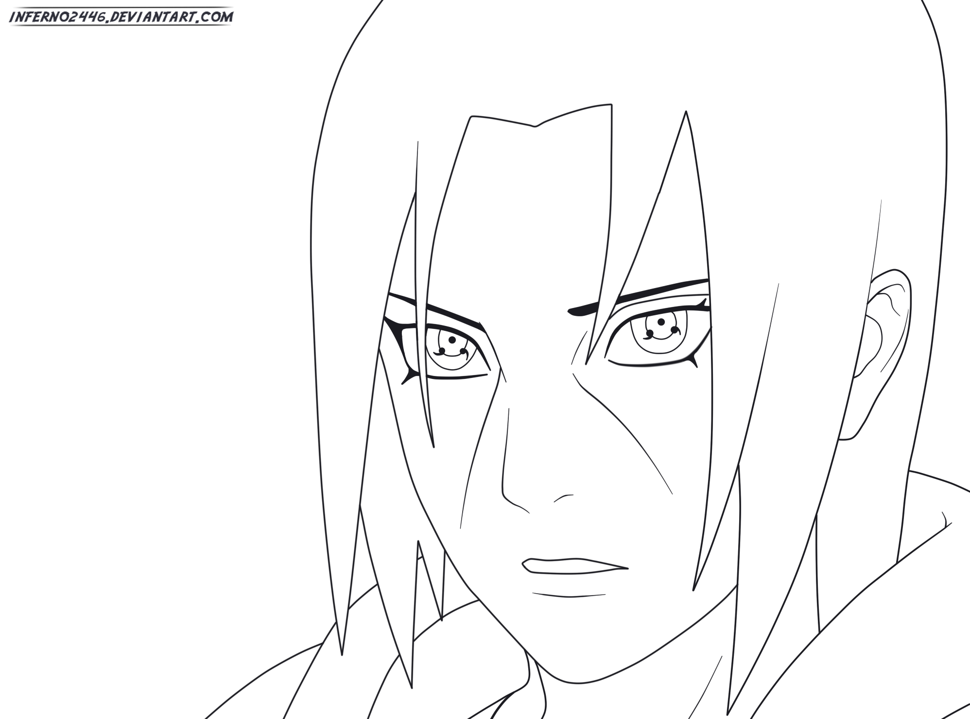 ITACHI UCHIHA DRAWING ART by gomboczirobert on DeviantArt