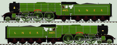 LNER A3 liveries - 4472 Flying Scotsman