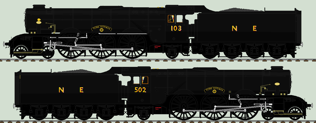 LNER A3 liveries - 502 / 103 'Flying Scotsman'